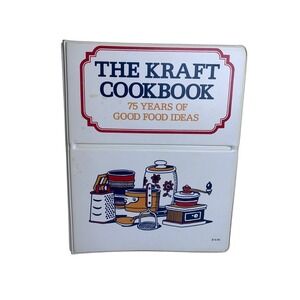 Vintage 1978 The Kraft Cookbook‎ 75 Years of Good Food Ideas 3-Ring Binder Retro